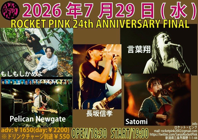 ROCKET PINK 24th Anniversary FINALのフライヤー